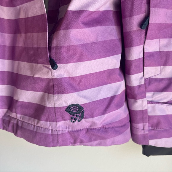 Mountain Hardwear Striped purple winter jacket/ski coat size medium - Picture 6 of 16